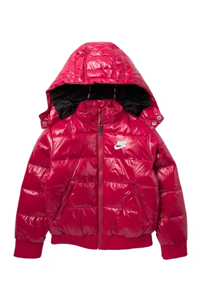 Nike Kids' Quilted Puffer Hooded Jacket In A4ypicnic