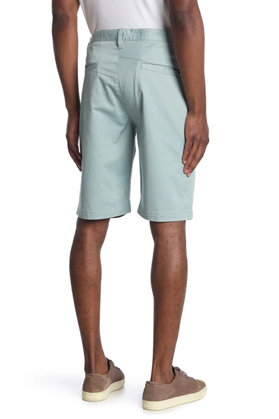 Volcom V-monty Solid Stretch Shorts In Sea Glass