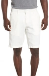 Onia Austin Linen Shorts In White