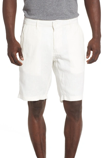 Onia Austin Linen Shorts In White