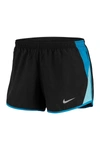 Nike 10k Dri-fit Running Shorts In 99 Black/wlfgry