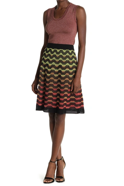 Missoni Wool Blend Knit Skirt In Biscotto