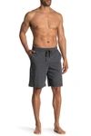 Daniel Buchler Heathered Knit Shorts In Charcoal
