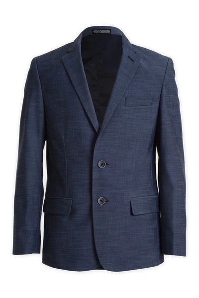 Calvin Klein Kids' Plain Weave Suit Separate Jacket In 421 Med Blue