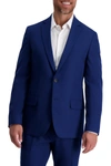 Louis Raphael Skinny Fit Stretch Gabardine Solid Jacket In Blue