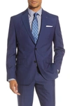 Ted Baker Jones Trim Fit Solid Wool Suit In Blue