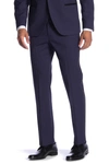 Savile Row Co Essex Purple Slim Fit Tuxedo Pants In Purple