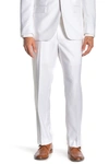 Savile Row Co Slim Fit Pants In White