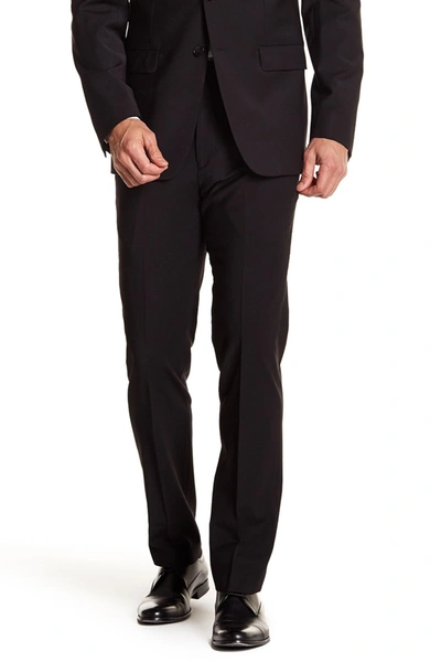 Calvin Klein Solid Black Wool Suit Separate Pants