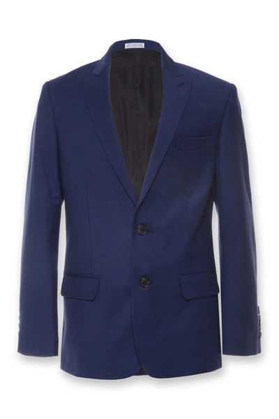 Calvin Klein Kids' Infinite Stretch Suit Separate Jacket In Blue