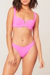 L*space Sandy Bikini Bottoms In Bright Fuchsia