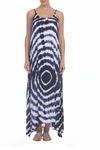 Boho Me Tie Dye Maxi Dress In Navy