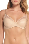 Wacoal Lace Impression Lace Underwire T-shirt Bra In Brush