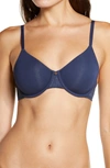 Le Mystere Natural Comfort Unlined Bra In Nightsky