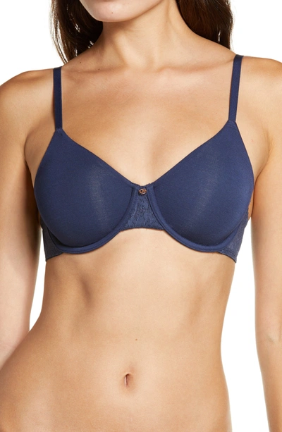 Le Mystere Natural Comfort Unlined Bra In Nightsky