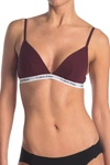 Calvin Klein Triangle Cup Bralette In Xt1 Charmenere