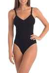 Body Beautiful All-in-one Body Suit Slimmer In Black