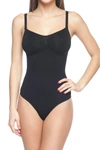 Body Beautiful Seamless Body Suit Shaper In Black