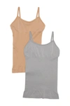 Real Underwear Linda Shaping Camisole In Taupe/h.grey