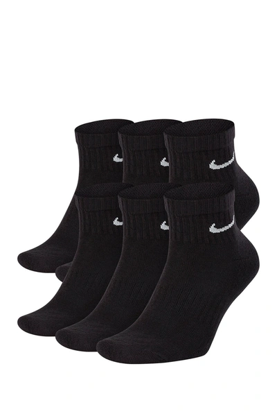 Nike Everyday Cushion Socks In 010 Black/white