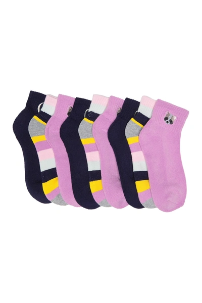 Abound Embroidered Ankle Socks In Pink Tulle Racoon Multi