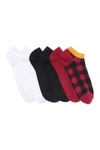 Hue 6-pack Supersoft Liner Socks In Deep Red