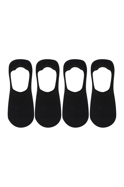 Original Penguin Solid No-show Socks In Black