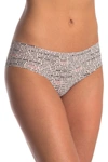 Dkny No-show Hipster Panty In Love Text Stripe Pri