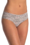 Dkny Printed Thong In Whsky Ros/vanilla Dk