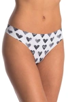 Dkny Printed Thong In 57m/washed