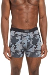 Saxx Ultra Boxer Briefs In Grey Woodgrain Camo