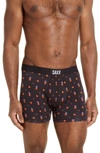 Saxx Vibe Boxer Brief In Black Pineapple