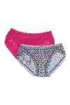 Hanky Panky Full Bottom V-bikini Panties In Rainbow Leopard/vene