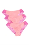 Maidenform Comfort Devotion Lacy Brief In Guava Pink W/fuchsia Feather C