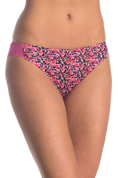 Maidenform Comfort Devotion Lacy Brief In Leopard Garden Print/prim Pink