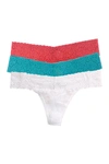 Felina Lace Thong In Rsn/ttl/wh