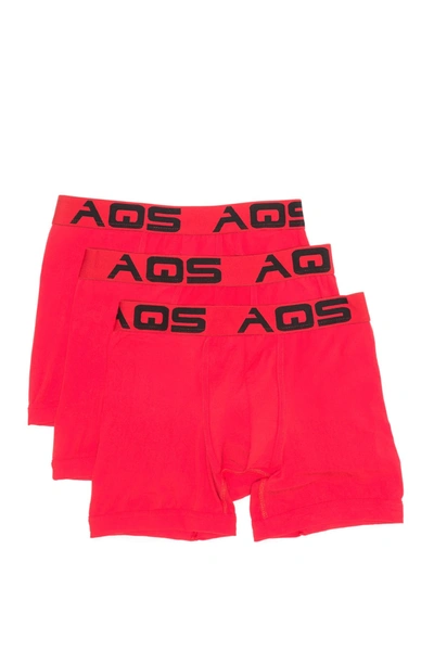 Aqs Classic Boxer Briefs In Red/red/red