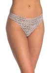 Dkny Printed Thong In 6le/love T