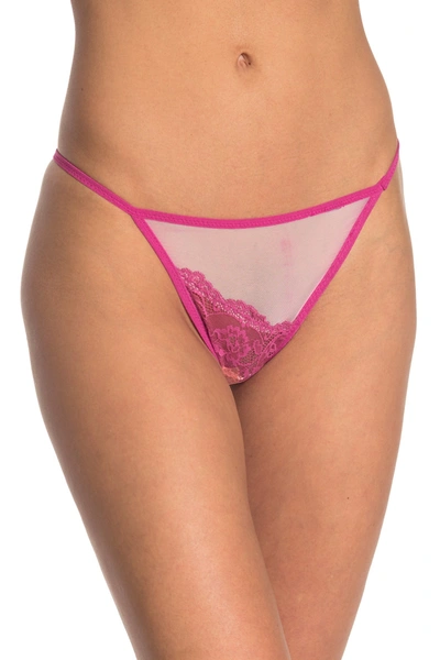 Real Underwear Ombre Lace Mesh Thong In Charm Run