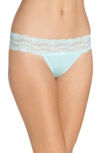 B.tempt'd By Wacoal B.adorable Thong Panty In Tanager Tu