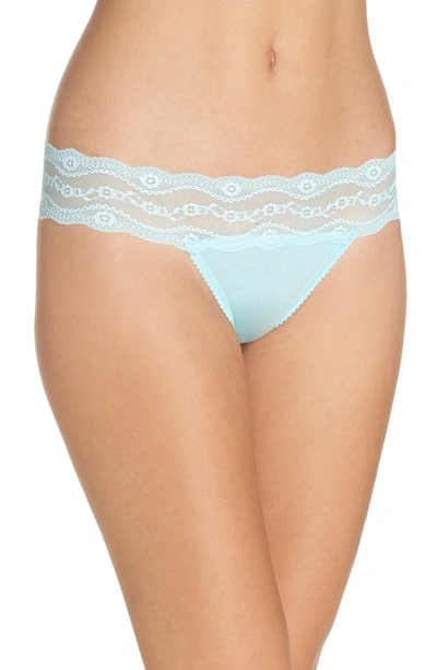 B.tempt'd By Wacoal B.adorable Thong Panty In Tanager Tu