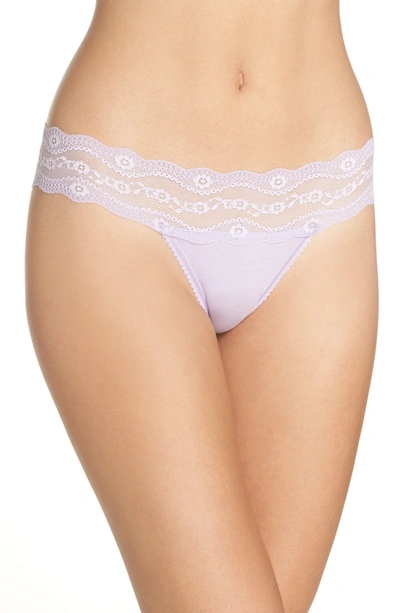 B.tempt'd By Wacoal B.adorable Thong Panty In Pastel Lil
