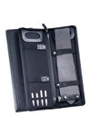 Bey-berk Ballistic Black Nylon Travel Tie Case 5-piece Set