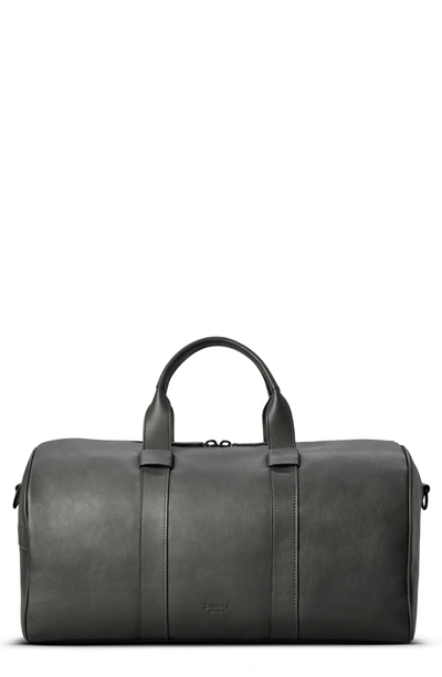 Shinola Leather Guardian Duffle In Asphalt