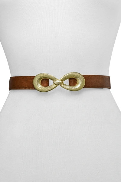 Raina Belts Milan Belt In Brown