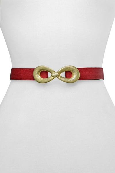 Raina Belts Milan Belt In Red