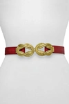 Raina Belts Big Lillian Eternity Knot Belt In Red