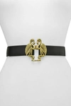 Raina Belts Flamingo Buckle Belt In Black
