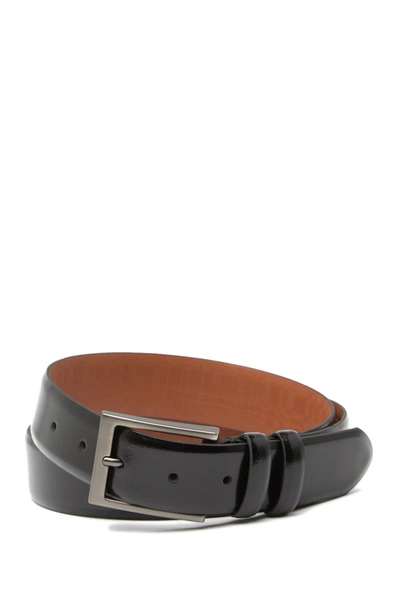 Boconi Double Loop Leather Belt In Black
