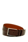 Boconi Double Loop Leather Belt In Brown
